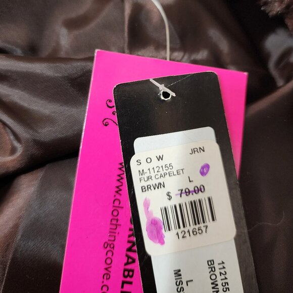 Brown Fur Capelet - Picture 4 of 4